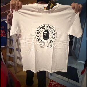 Chrome hearts bape tshirt nwt mens xl